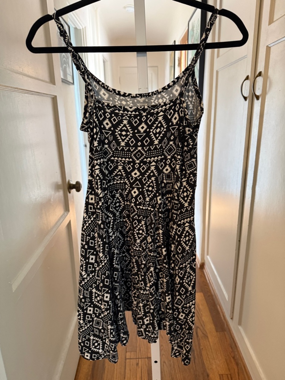 Cotton On Black & White Tribal Print Sundress Dress XS - Picture 3 of 6